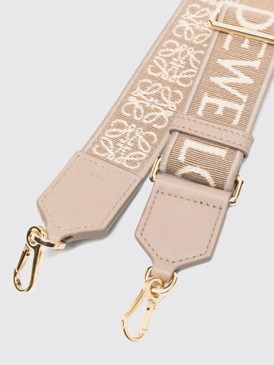 26FW 로에베 자카드 카프스킨 애너그램 스트랩 C073T87X01 2150 Beige - LOEWE