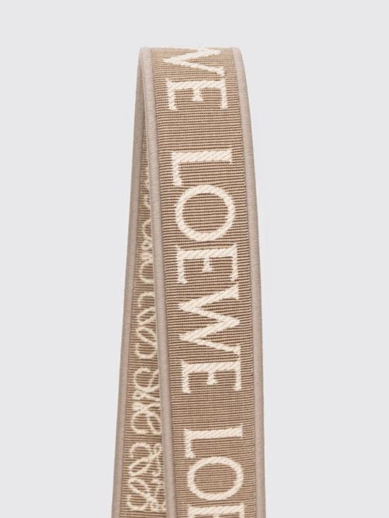 26FW 로에베 자카드 카프스킨 애너그램 스트랩 C073T87X01 2150 Beige - LOEWE