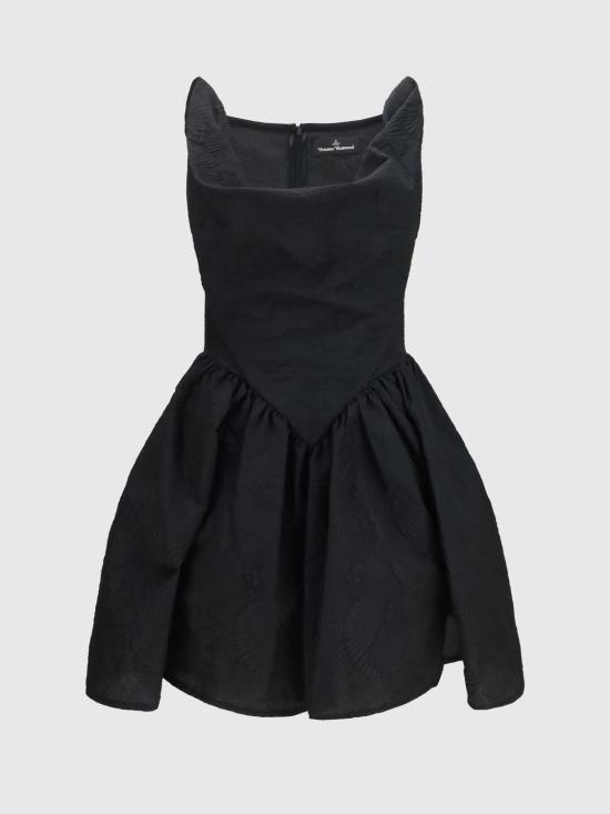 26FW 비비안웨스트우드 선데이 드레이프 미니 드레스 1101039HW01NR N401 Black - VIVIENNE WESTWOOD