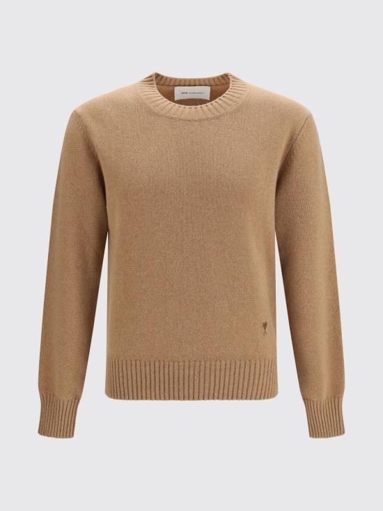 26FW 아미 스웨터 HKS832005 280 Camel - AMI