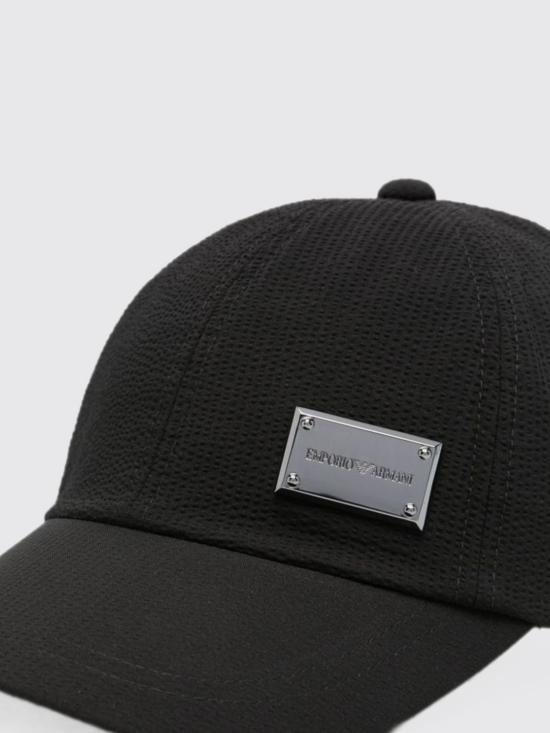 26FW 엠포리오 아르마니 모자 EM007023AF28011 UC001 Black - EMPORIO ARMANI