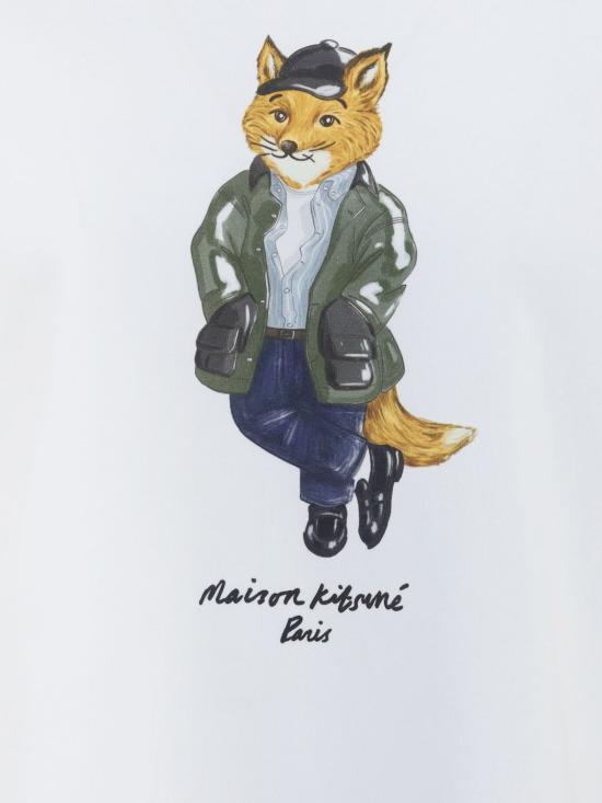 26FW 메종키츠네 반팔 티셔츠 MRMJT22KJ7025 P100 White - MAISON KITSUNE