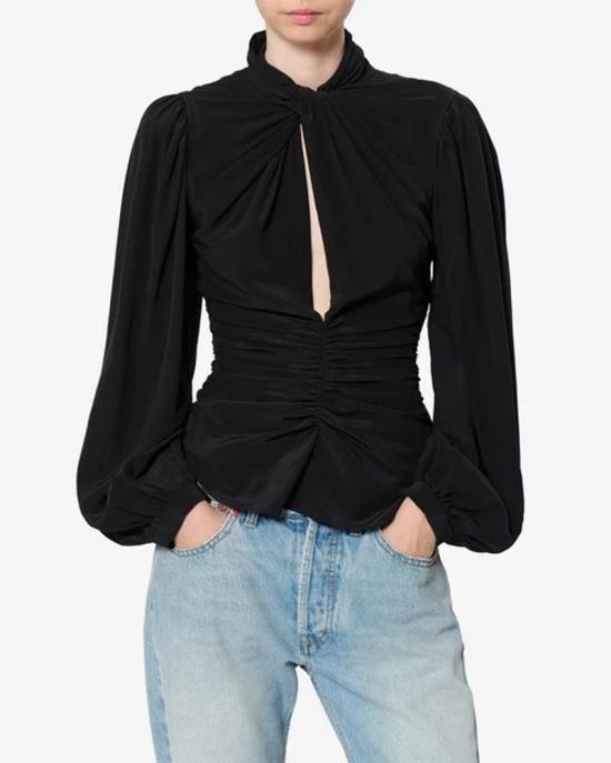 26FW 이자벨마랑 셔츠 MASTER ULT 010581 NOIR 38 BLACK - ISABEL MARANT