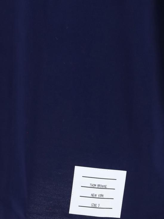 26FW 톰브라운 반팔 티셔츠 MJT581AJ0276 415 Navy - THOM BROWNE