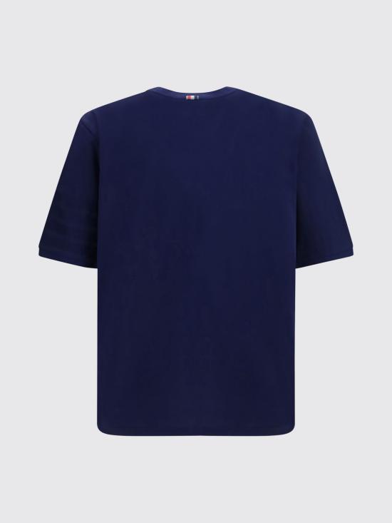 26FW 톰브라운 반팔 티셔츠 MJT581AJ0276 415 Navy - THOM BROWNE