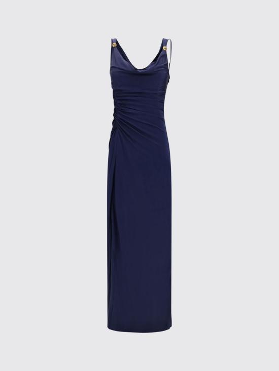 26FW 베르사체 롱 원피스 10267061A12497 1U610 Navy - VERSACE