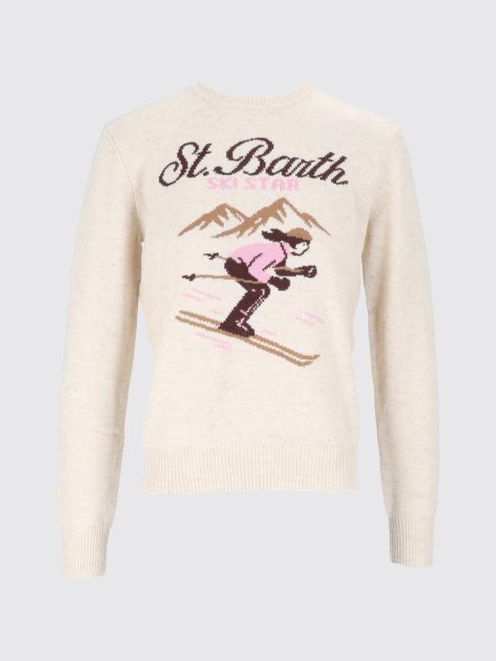 26FW 세인트바쓰 스웨터 QUE0018 04343M Yellow Cream - MC2 SAINT BARTH