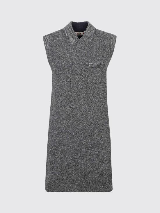 26FW 마르니 롱 원피스 ABMD0292Q0UFH556 00N77 Grey - MARNI