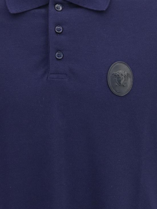 26FW 베르사체 폴로 티셔츠 10268841A19231 1UI40 Navy - VERSACE