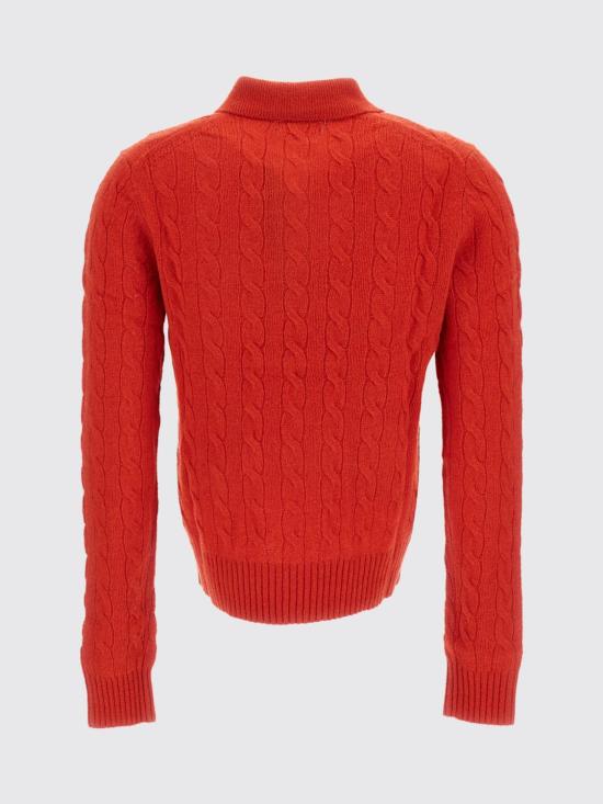 26FW 폴로 랄프로렌 케이블 폴로 니트 211972132 501 Red - POLO RALPH LAUREN