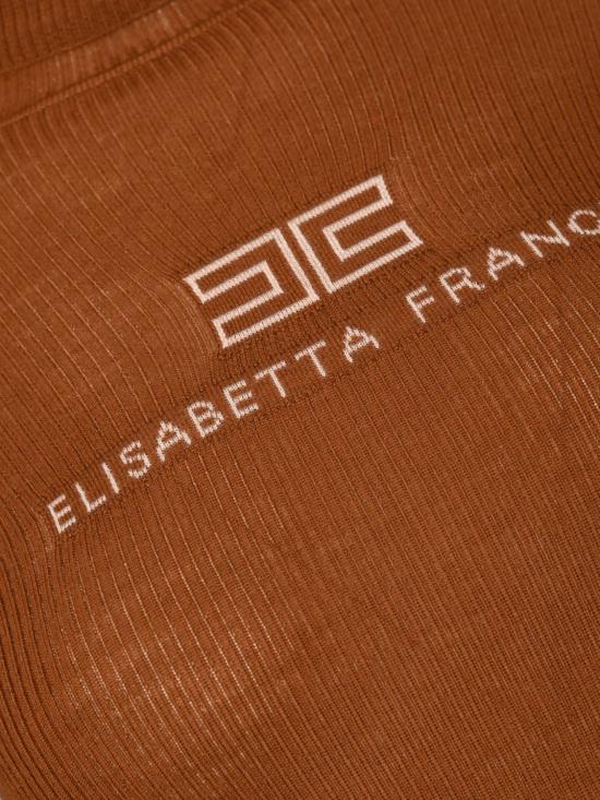 26FW 엘리자베타프랜치 스웨터 MK18B66E2 FQ4 Tobacco - ELISABETTA FRANCHI