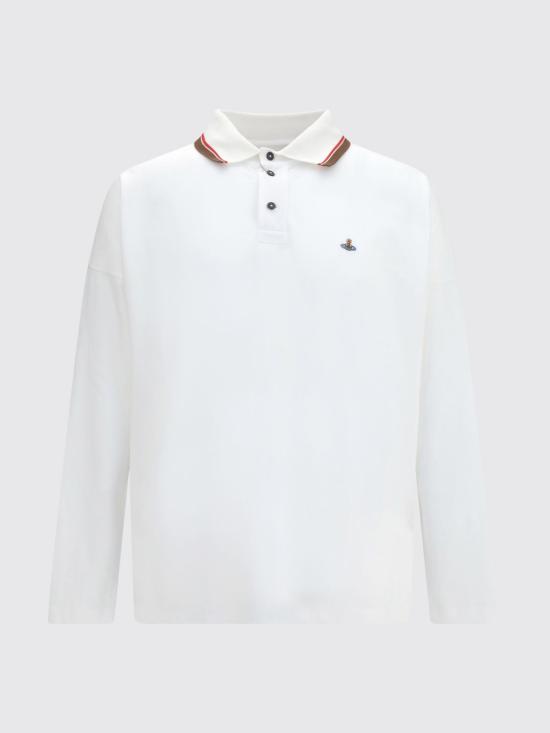 26FW 비비안웨스트우드 폴로 티셔츠 2H010010J00AU A401 White - VIVIENNE WESTWOOD