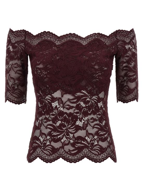  파코라반 블라우스 LD26AJTO697PA0170P534 BURGUNDY