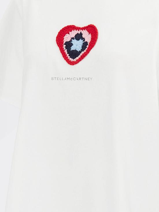 26FW 스텔라 맥카트니 반팔 티셔츠 6J01583SQA98 9000 White - STELLA MCCARTNEY