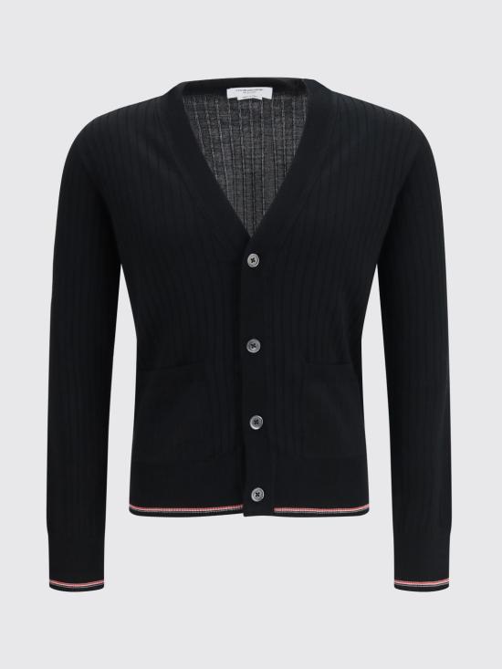 26FW 톰브라운 스웨터 MKC648AY1055 001 Black - THOM BROWNE