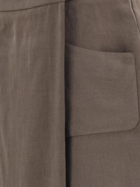 26FW 조르지오 아르마니 스커트 GW003452TE23029 U6063 Mud - GIORGIO ARMANI