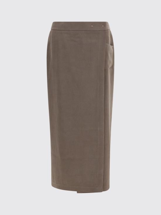 26FW 조르지오 아르마니 스커트 GW003452TE23029 U6063 Mud - GIORGIO ARMANI