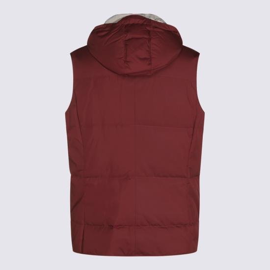 26FW 브루넬로 쿠치넬리 패딩 조끼 MV4081628 CWB13 BORGOGNA GRIGIO MEDIO - BRUNELLO CUCINELLI