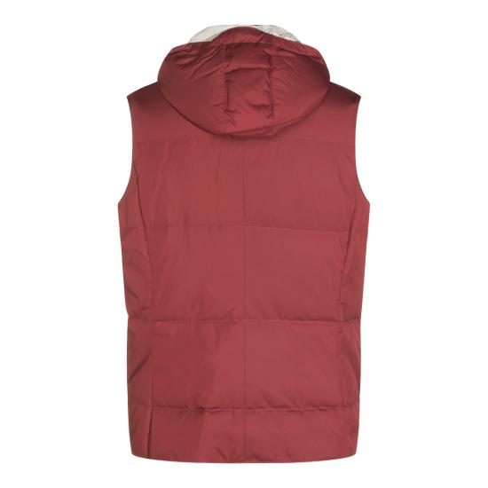 26FW 브루넬로 쿠치넬리 패딩 조끼 MV4081628 CWB13 BORGOGNA GRIGIO MEDIO - BRUNELLO CUCINELLI