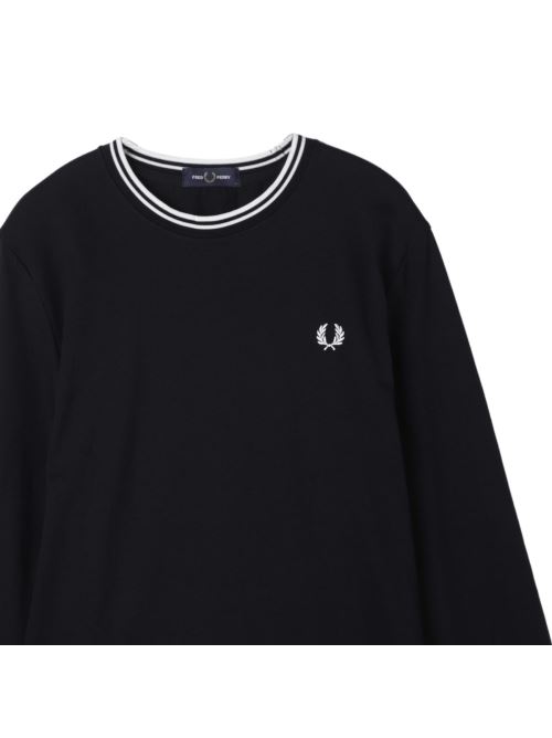 26FW 프레드페리 긴팔 티셔츠 M9602 R88 BLACK - FRED PERRY
