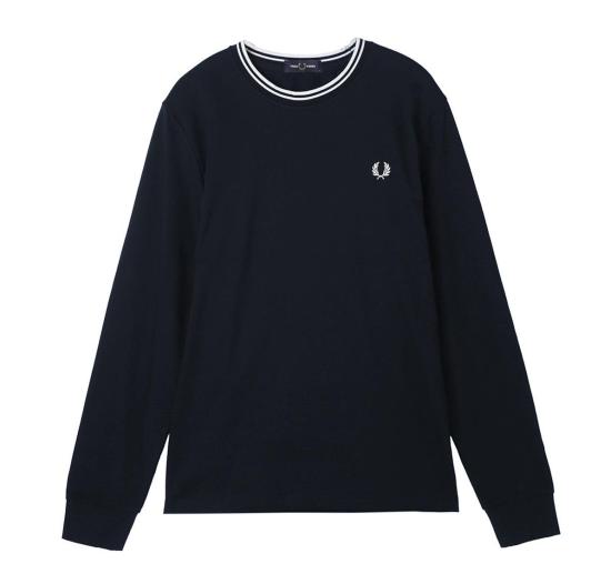 26FW 프레드페리 긴팔 티셔츠 M9602 795 NAVY