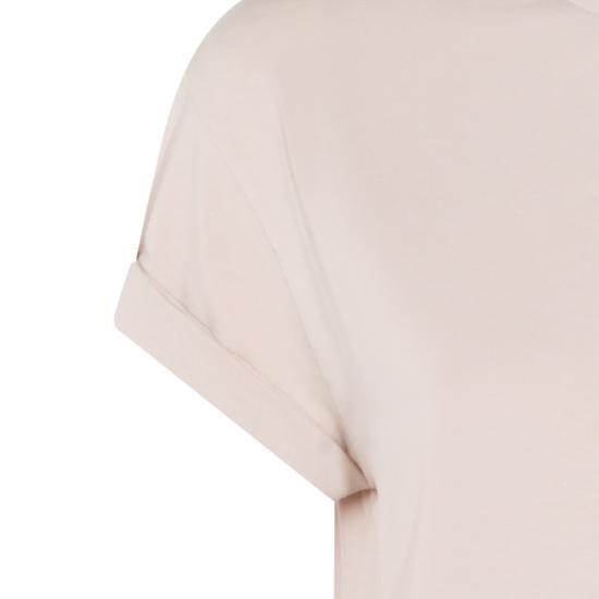 26FW 브루넬로 쿠치넬리 콘트라스트 트림 코튼 티셔츠 M0T18BD200 C8539 TALCO - BRUNELLO CUCINELLI