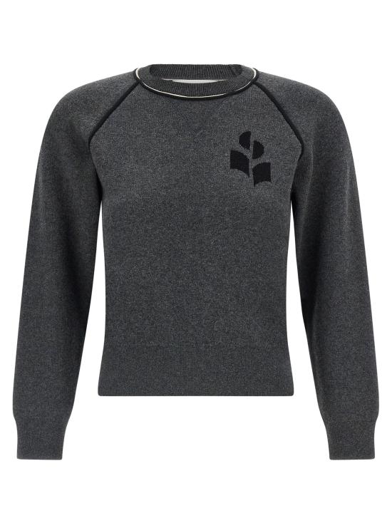  이자벨마랑에뚜왈 긴팔 티셔츠 LDPU0856FAD1L11EANBK CHARCOAL
