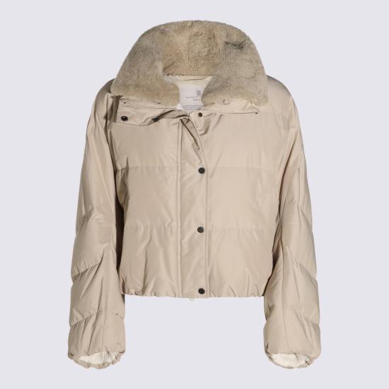 26FW 브루넬로 쿠치넬리 숏패딩 MH5257474 C018 SABBIA