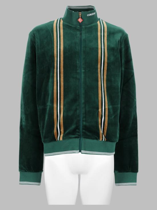 26FW 카사블랑카 자켓 M AW26 JTP 554 01GREEN BROWN OFF WHITE