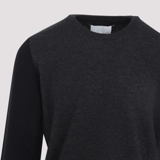 26FW 마르지엘라 투톤 울 크루넥 S67HL0011 M13177001F GREY - MAISON MARGIELA