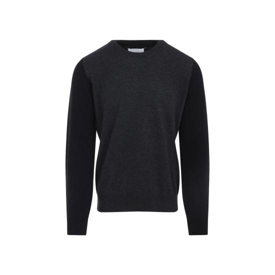 26FW 마르지엘라 투톤 울 크루넥 S67HL0011 M13177001F GREY - MAISON MARGIELA