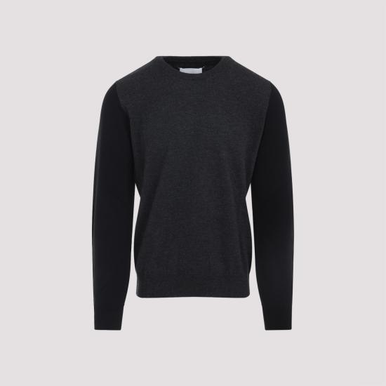 26FW 마르지엘라 투톤 울 크루넥 S67HL0011 M13177001F GREY - MAISON MARGIELA