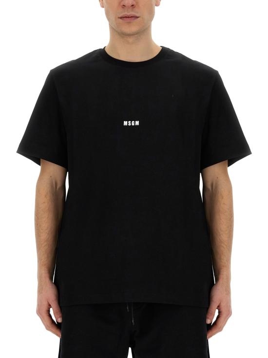 26FW 엠에스지엠 반팔 티셔츠 2000MM500 20000299 BLACK