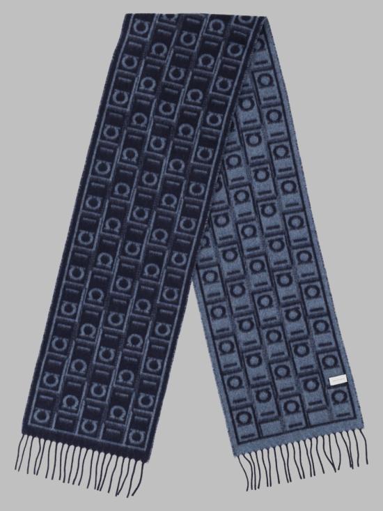 26FW 살바토레 페라가모 머플러/스카프 779247 520125004 BLUE - SALVATORE FERRAGAMO