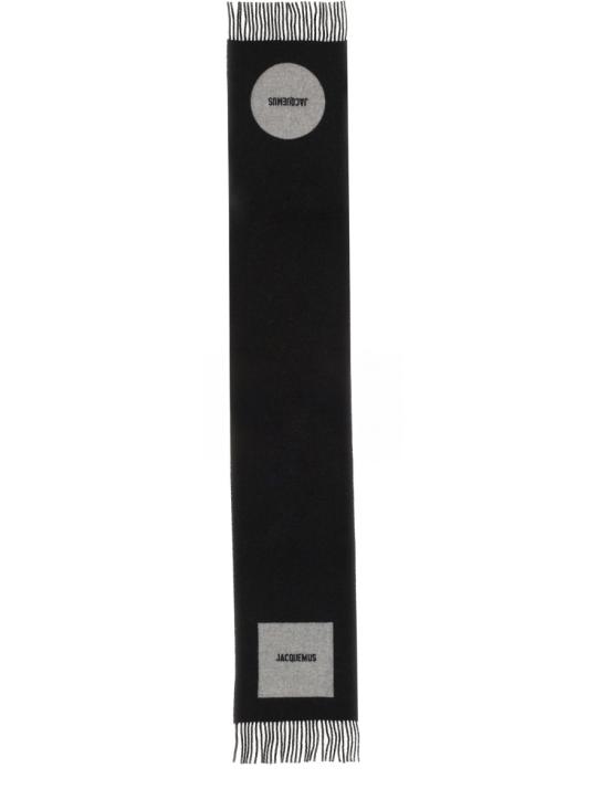 26FW 자크뮈스 롱드 카레 울 머플러 ACU00579AOT 4044090 BLACK