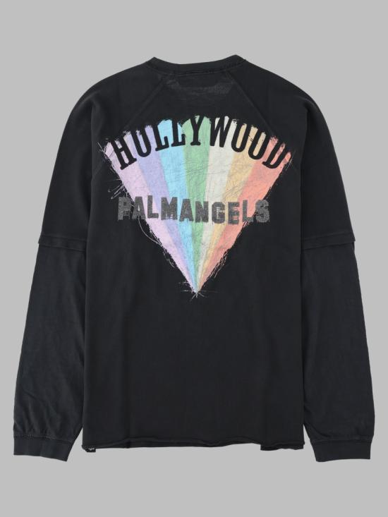 26FW 팜앤젤스 긴팔 티셔츠 PAMAB003JR002 1184 CHARCOAL - PALM ANGELS
