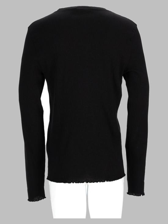 26FW 아워레가시 엘론게이티드 롱슬리브 엘론게이티드 롱슬리브 M4266EC CHARREDSHADERIPPLERIB BLACK - OUR LEGACY