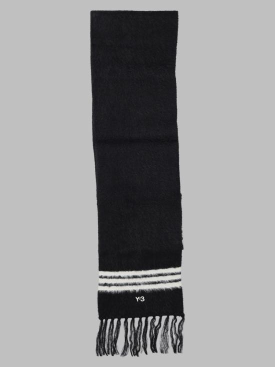 26FW 와이쓰리 머플러/스카프 KS8164 BLACK WHITE MULTICOLOUR
