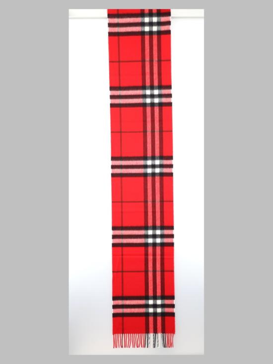 26FW 버버리 체크 캐시미어 스카프 8112640 C3383 RED - BURBERRY