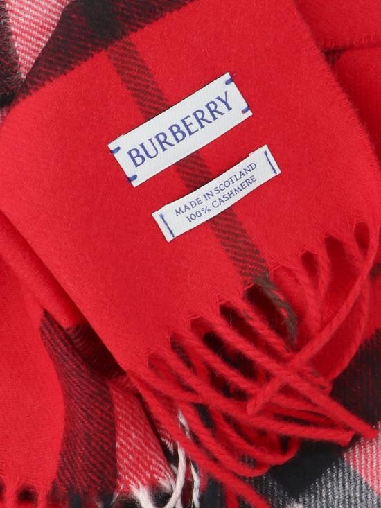 26FW 버버리 체크 캐시미어 스카프 8112640 C3383 RED - BURBERRY