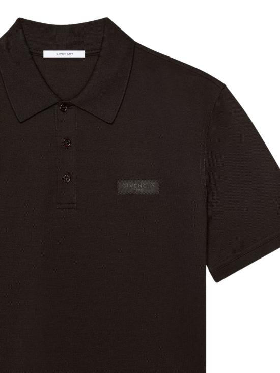 26FW 지방시 폴로 티셔츠 BML00G3YTX 001 BLACK - GIVENCHY