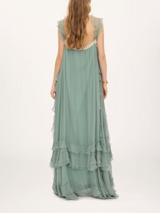 26FW 끌로에 미디 원피스 CH26ARO19001 38X GREEN - CHLOE
