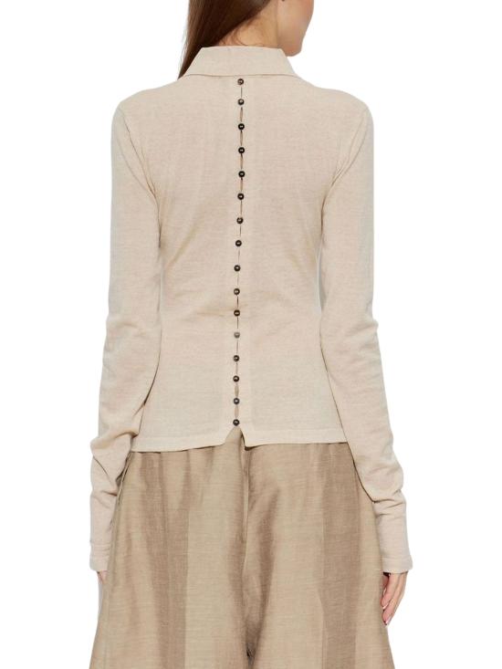 26FW 자크뮈스 긴팔 티셔츠 25HPOW00806AK00145 130 BEIGE - JACQUEMUS