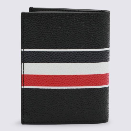 26FW 톰브라운 페블 그레인 RWB 더블 카드 홀더 UAW089A 00198001 BLACK - THOM BROWNE