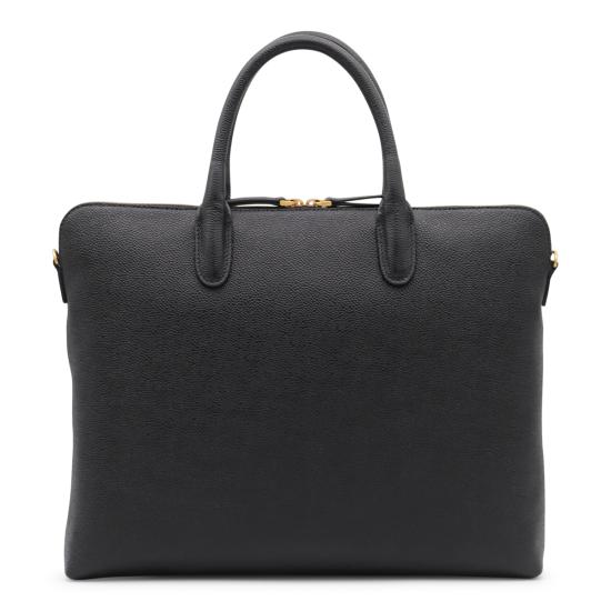 26FW 톰브라운 페블 그레인 레더 슬림 브리프케이스 MAG444A 00198001 BLACK - THOM BROWNE