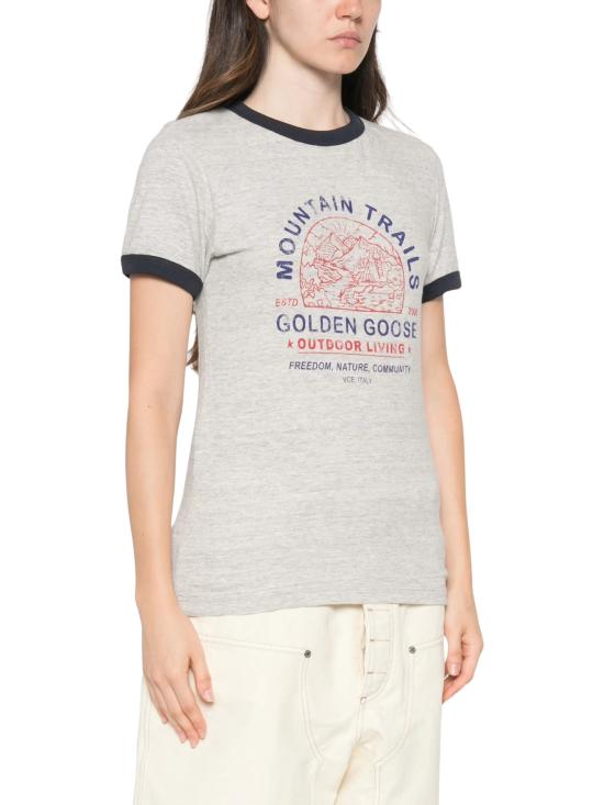 26FW 골든구스 반팔 티셔츠 GWP02768 P00264260717 GREY - GOLDEN GOOSE
