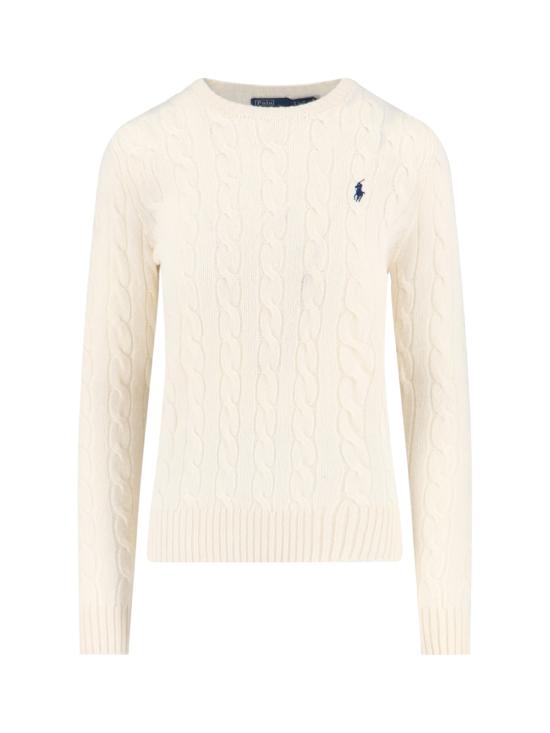 26FW 랄프 로렌 스웨터 211971865 001 WHITE