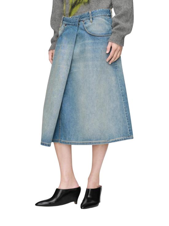 26FW 마르지엘라 미디 스커트 S51ME0066 M30034962 DENIM BLUE - MAISON MARGIELA
