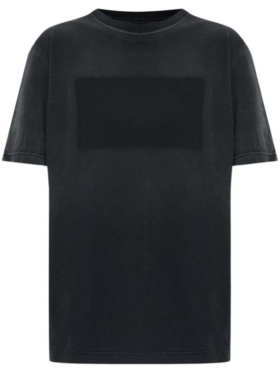 26FW 마르지엘라 토날 패치 코튼 저지 티셔츠 S29GC0320 S24575980 BLACK