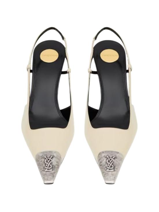 26FW 생로랑 힐/펌프스 869550 AAFGC9204 WHITE - SAINT LAURENT